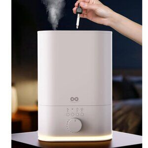 6L Top Fill Humidifier, 60 HR Runtime Ultrasonic, Quiet Cool Mist, Aromatherapy